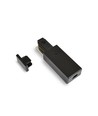 1m skinne til skinnespot - 1-faset, svart, 1F2W