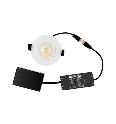 HiluX DS8 Tilt360 - Shelly Smart LED Innfellingsspot, RA95, 2200-6500K, Hvit