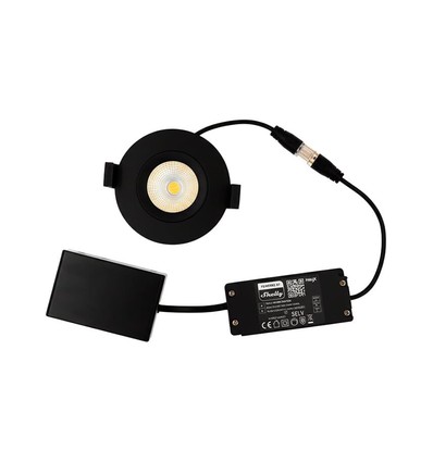 HiluX DS8 Tilt360 - Shelly Smart LED Innbyggingsspot, RA95, 2200-6500K, Sort
