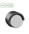 10W utendørs vegglampe, CCT - 3 lysfarger, asymmetrisk lys, IP65, sort