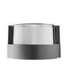 10W Verto Round Edge CCT vegglampe, IP65 - 120lm/W, sort, 3-CCT, asymmetrisk lys, utendørs/innendørs