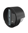 10W Verto Round Edge CCT vegglampe, IP65 - 120lm/W, sort, 3-CCT, asymmetrisk lys, utendørs/innendørs