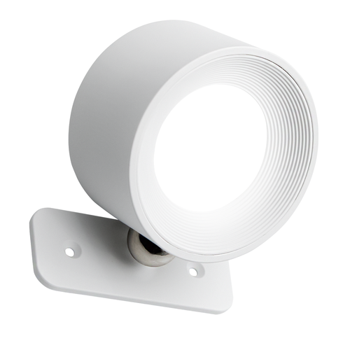 Oppladbar vegglampe CCT - 4,5W, Hvit, rund, 360° roterbar, IP20, inkl. lyskilde