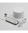 4,5W Oppladbar vegglampe CCT - IP20, rund, hvit, 360° roterbar, inkl. lyskilde og fjernkontroll