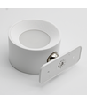 4,5W Oppladbar vegglampe CCT - IP20, rund, hvit, 360° roterbar, inkl. lyskilde og fjernkontroll