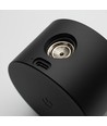 Oppladbar vegglampe CCT - 4,5W, Matt svart, rund, 360° roterbar, IP20, inkl. lyskilde