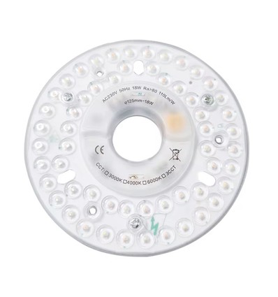 18W dimbar LED-innsats med linser, flimmerfri - Ø13 cm, erstatt G24, sirkulærrør og kompaktlysrør