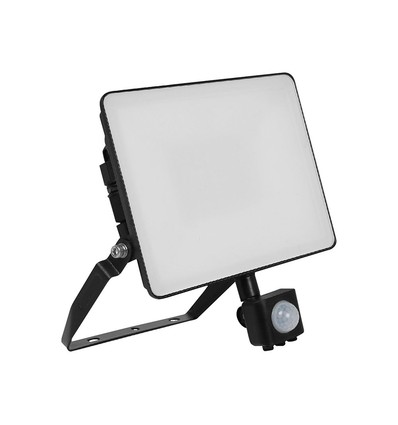30W LED-lyskaster med sensor - 120lm/W, sort, arbeidslampe, hurtigkobling