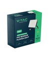 V-Tac 30W LED sensor lyskaster - Rask kobling, 120lm/w, svart