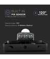 30W LED-lyskaster med sensor - 120lm/W, sort, arbeidslampe, hurtigkobling