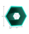 10 stk. Hexagon Infinity Vegglys - RGBIC