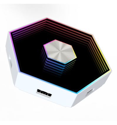 RGBIC Hexagon Infinity Vegglamper 12 stk. sett