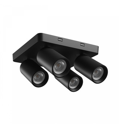 Madara Altro taklampe 4xGU10 - 230V, IP20, svart, firkantet