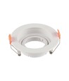 GU10 innbyggingsspot - Rund, hvit, IP20, hull: Ø8,5 cm, mål: Ø10,2 cm, uten lyskilde