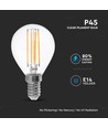 E14 6W filament LED kronepære - P45, 600lm, klart glass, Samsung LED chip