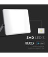 100W LED lyskaster - CCT, 3 lysfarger, frostet, arbeidslampe, utendørs