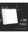30W LED projektør CCT - 3000lm, IP65, sort, matt glass, 3-i-1 fargeskift, utendørs