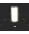 12W CCT LED vegglampe - IP65, sort, 3-i-1 fargeskift, 1760lm, inkl. lyskilde