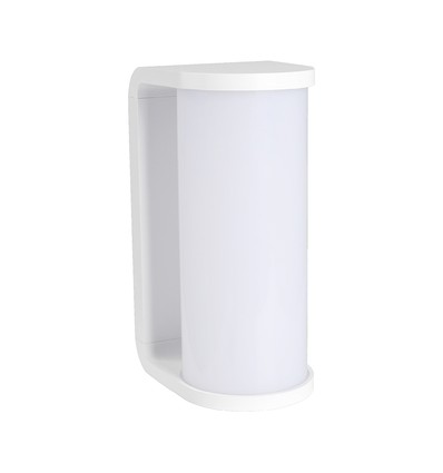 12W moderne vegglampe, 140lm/W - IP65, hvit, dimbar, CCT, inkl. lyskilde