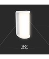 12W moderne vegglampe, 140lm/W - IP65, hvit, dimbar, CCT, inkl. lyskilde