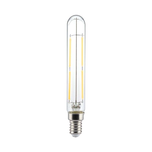 T20 VT-2204 LED 4W E14 - LED filamentpære, klart glass, 4000K