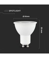 GU10 7,5W LED pære - 610lm, 38°, Samsung LED chip, varm hvit