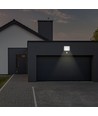 30W LED lyskaster med sensor - 120lm/W, IP65, PIR sensor, sort, kald hvit, utendørs