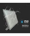 200W LED lyskaster - IP65, 4000K, sort kabinett, utendørs