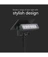 0,9W Solara Mini 2-i-1 hagelampe - Sort, IP65, varm hvit, vegglampe og spyd, solcelle