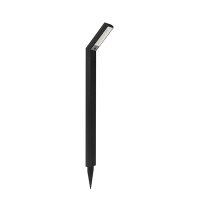 1,5W Solcelle hagelampe - CCT, 3 lysfarger, IP65, sort, inkl. fot og spyd