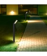 1,5W Solcelle hagelampe - CCT, 3 lysfarger, IP65, sort, inkl. fot og spyd