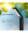 1,5W Solcelle hagelampe - CCT, 3 lysfarger, IP65, sort, inkl. fot og spyd