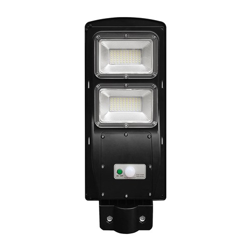 8W Solara LED gatelampe med solcelle - 1000lm, IP65, kald hvit, bevegelsessensor, inkl. fjernkontroll og batteri