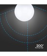 E27 22W LED G120 globepære - 2600lm, Samsung LED chip, matt glass