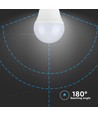 6,5W E27 LED-pære - G45, kronepære, 230V