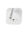 8W LED sengevegglampe med USB/PD lading - CREE chip, 3000K, hvit, inkl. lyskilde