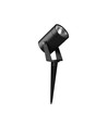 10W LED hagespot med spyd - IP65, sort aluminium, 40° lysvinkel, 880lm