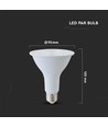 E27 11W LED-pære PAR30 - 40° spredning