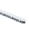 150cm 48W vanntett komplett LED armatur med sensor - 120lm/W, IP65, innebygd mikrobølge sensor, melkehvit cover
