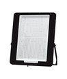 1M VT-1055-1 LED projektør 1000W - 4000K, svart hus, svart glass, 160lm/W