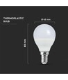 E14 6,5W LED kronepære - P45