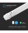 150cm / 20W T8 LED rør - Samsung LED chip, 105lm/W, 6500K, nano-plastikk