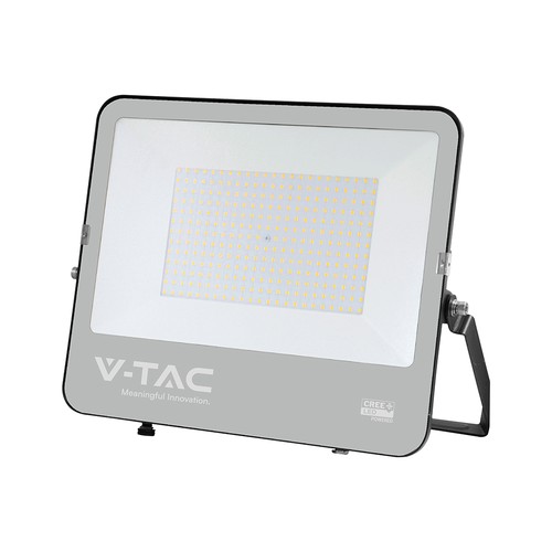 200W LED lyskaster - 135lm/W, IP65, CREE, 6 års garanti, sort, utendørs