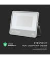 200W LED lyskaster - 135lm/W, IP65, CREE, 6 års garanti, sort, utendørs