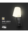 2W LED sengelampe / vegglampe med USB-lading - Sort, 3000K, CREE chip, IP20, moderne design