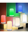 Oppladbar RGB+CCT LED bord-/nattlampe - Hvit, touch dimbar, IP20 innendørs