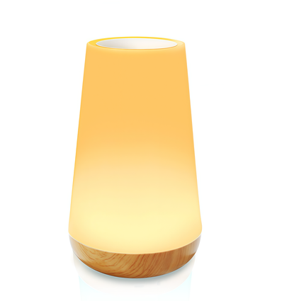 Oppladbar RGBW LED bord-/nattlampe - Hvit, touch dimbar, IP20 innendørs