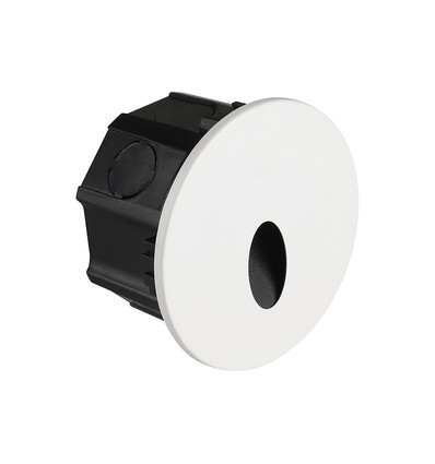 3W Ø15cm LED step light - CCT, IP65, sort, rund, aluminium