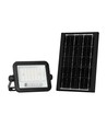 VT-54W LED projektør 50W - med solcellepanel, CCT:7in1, sort hus, batteriindikator, IP65
