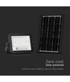 50W Solcelle LED lyskaster - 700lm, CCT 2000K-8000K, batteriindikator, sort, utendørs